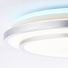 BRILLIANT Lampe 32W bei Vilma LED LED 3000-6000K) 1x Stufenlos dimmbar (3125lm, | | integriert, 52cm Netto online Deckenleuchte weiß-silber kaufen