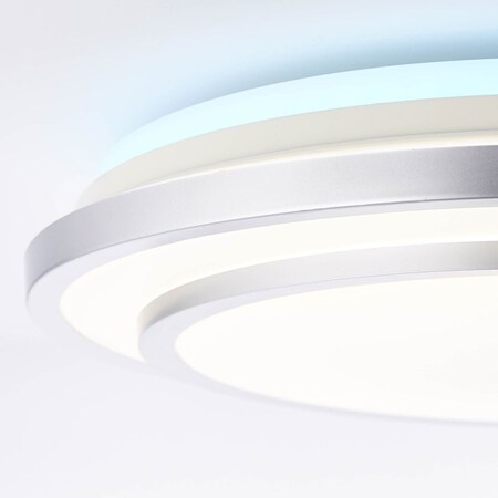 BRILLIANT Lampe Vilma LED Deckenleuchte 52cm weiß-silber | 1x 32W LED  integriert, (3125lm, 3000-6000K) | Stufenlos dimmbar online kaufen bei Netto | Deckenlampen