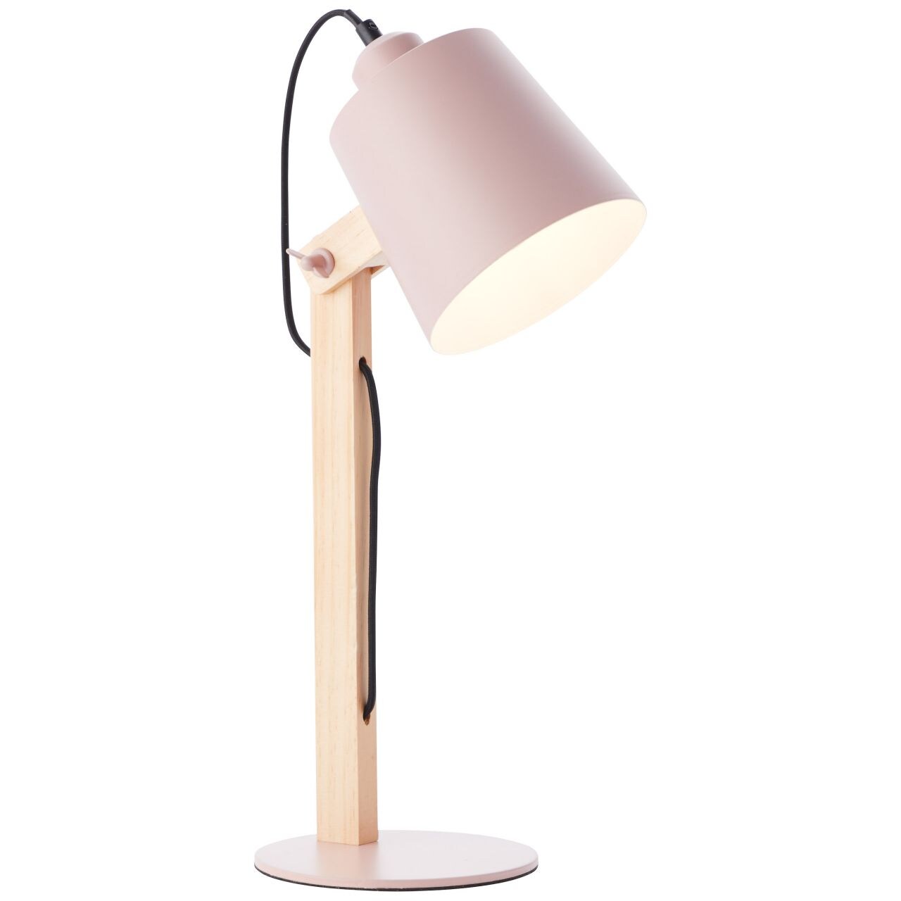 BRILLIANT Lampe Swivel Tischleuchte rosa matt | 1x A60, E27, 30W, geeignet f&uuml;r Normallampen (nicht enthalten) | Mit Schnurzwischenschalter - Bild 1