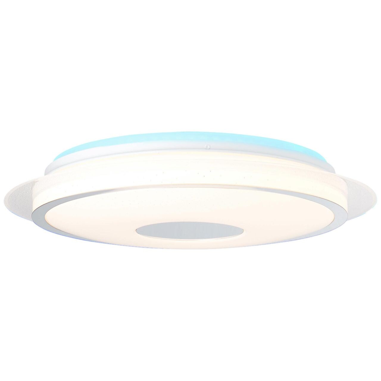 BRILLIANT Lampe Viktor LED Deckenleuchte 45cm wei&szlig;-silber | 1x 24W LED integriert, (2460lm, 3000-6000K) | Stufenlos dimmbar / Steuerbar &uuml;ber Fernbedienung - Bild 1