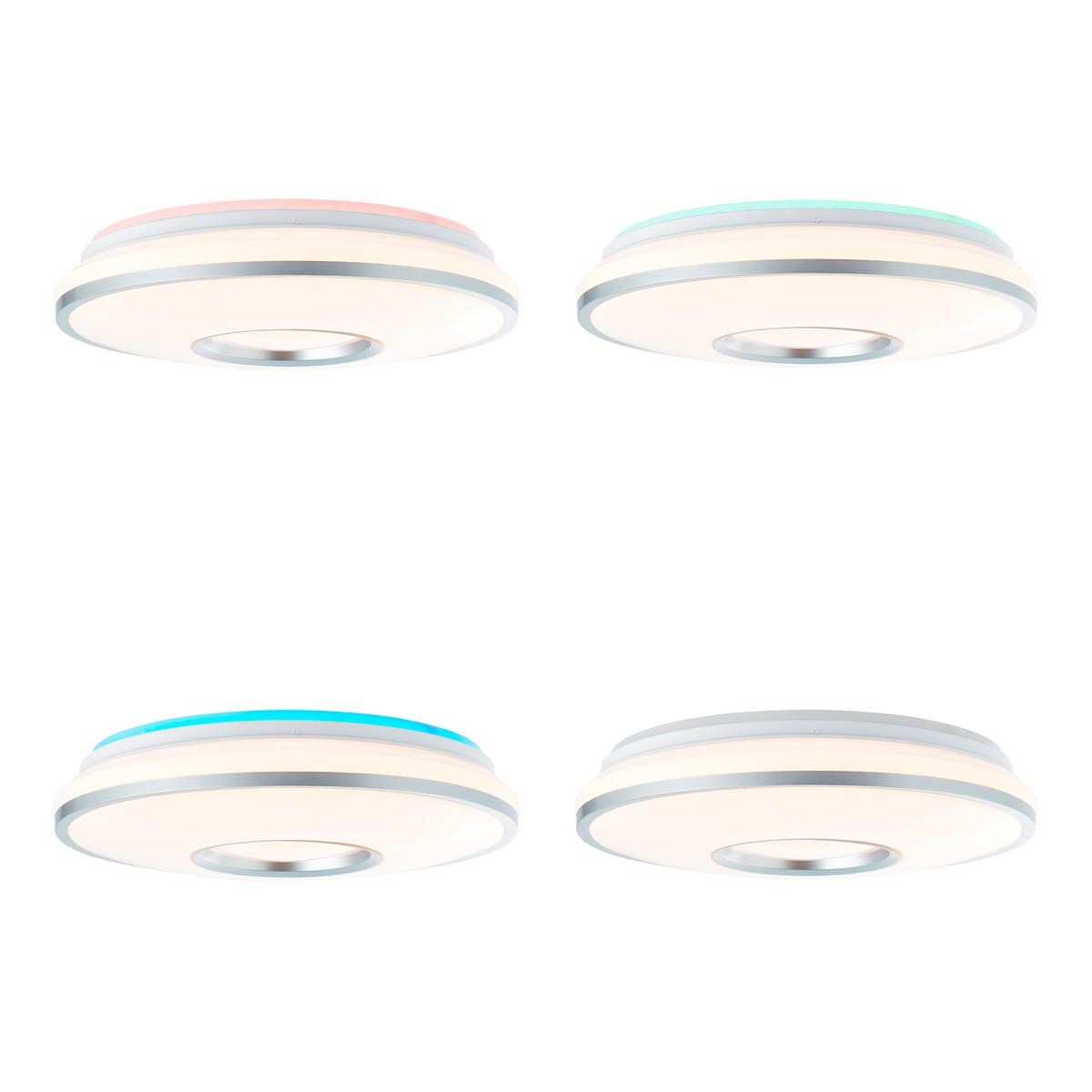 BRILLIANT Lucian LED Deckenleuchte – 50 Cm, 3125 Lumen, Stufenlos Dimmbar (3000–6000 K), 32 W, Weiß