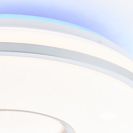 3000-6000K) online dimmbar über LED Netto Visitation Stufenlos weiß-silber | BRILLIANT 24W Steuerbar bei Deckenleuchte / 1x Fernbedienung 39cm (2460lm, LED integriert, kaufen Lampe |