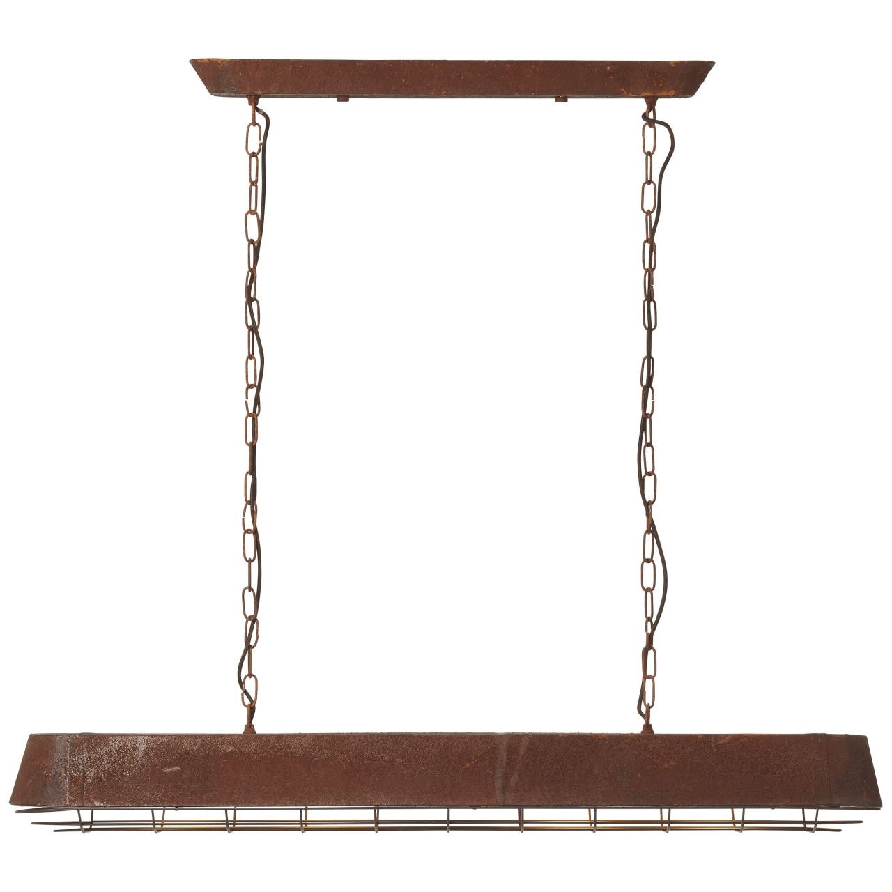 BRILLIANT Lampe Alvera Pendelleuchte 4flg rostfarbend | 4x A60, E27, 60W, geeignet f&uuml;r Normallampen (nicht enthalten) | Die Kette ist k&uuml;rzbar - Bild 1