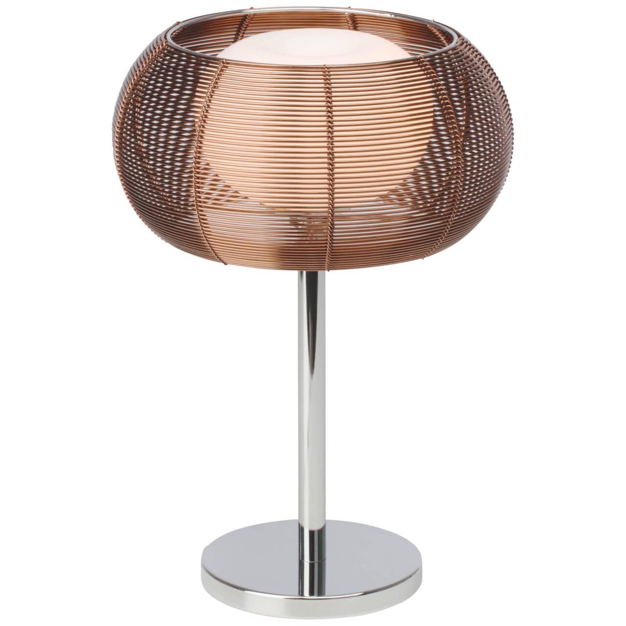 BRILLIANT Lampe Relax Tischleuchte bronze/chrom   1x QT14, G9, 25W, geeignet für Stiftsockellampen nicht enthalten   Mit Schnurzwischenschalter   Für LED-Leuchtmittel geeignet | 04004353295041