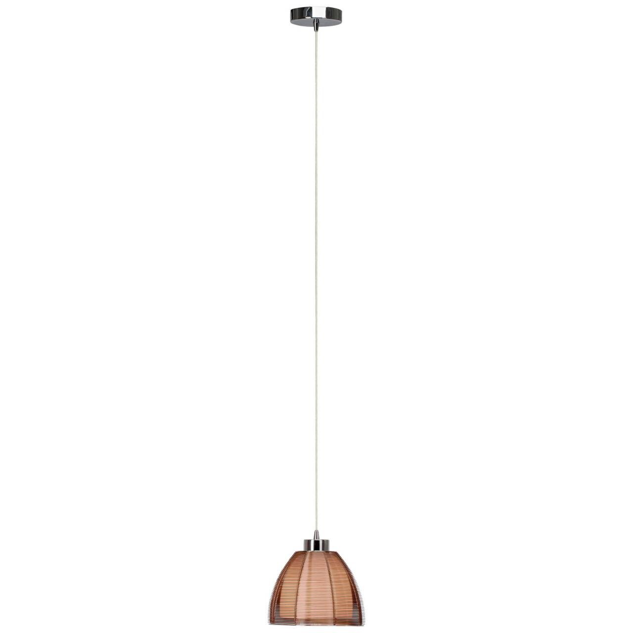 BRILLIANT Lampe Relax Pendelleuchte 20cm bronze/chrom   1x A60, E27, 60W, g.f. Normallampen n. ent.   In der Höhe einstellbar / Kabel kürzbar   Für LED-Leuchtmittel geeignet | 04004353284656