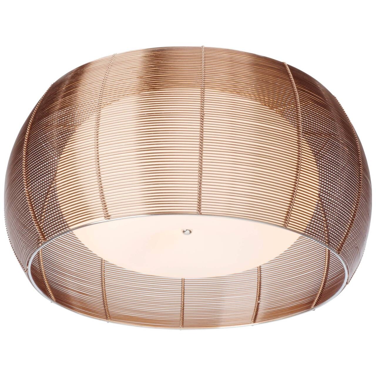 BRILLIANT Lampe Relax Deckenleuchte 50cm bronze/chrom   2x A60, E27, 30W, g.f. Normallampen n. ent.   Für LED-Leuchtmittel geeignet   Dimmbar bei Verwendung geeigneter Leuchtmittel | 04004353295010