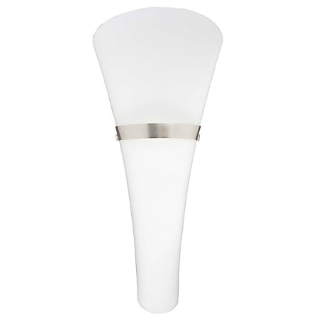 BRILLIANT Lampe Kyra Wandleuchte eisen/weiß | 1x A60, E27, 60W, g.f. Normallampen n. ent. | Für LED-Leuchtmittel geeignet | Dimmbar bei Verwendung geeigneter Leuchtmittel - Bild 1