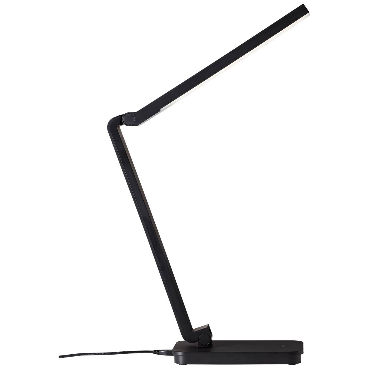 BRILLIANT Lampe Tori LED Tischleuchte schwarz   1x 5W LED integriert SMD, 320lm, 5000K   Mit Touchdimmer stufenlos dimmbar   An zwei Gelenken in Höhe und Neigung einstellbar | 04004353325182