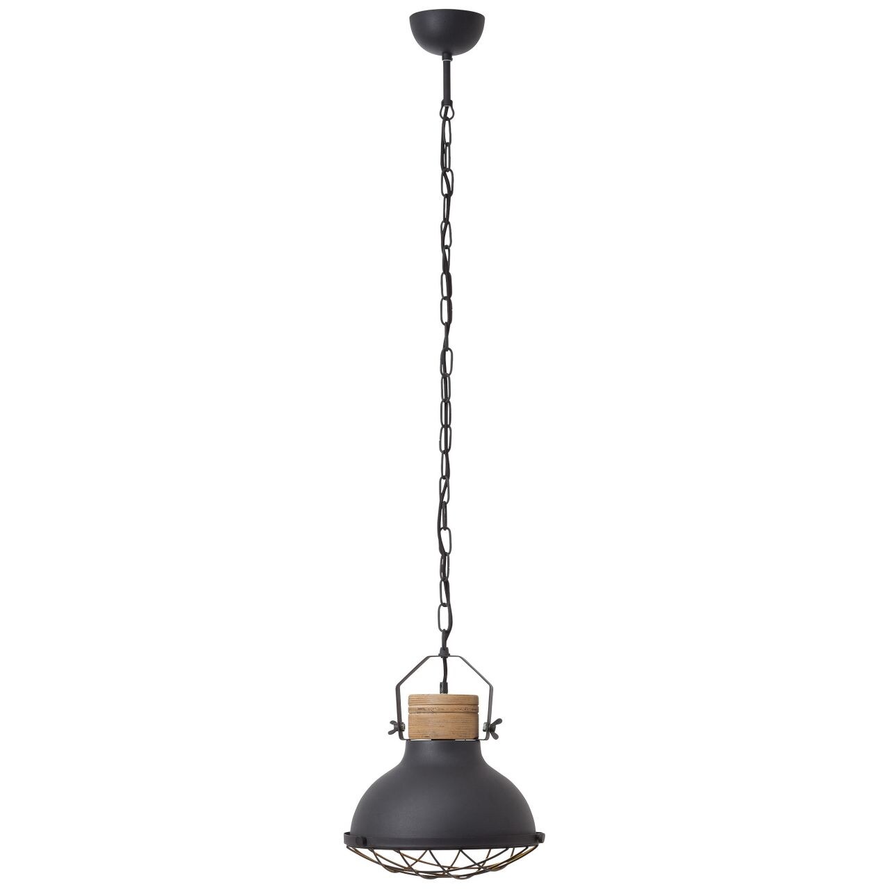 BRILLIANT Lampe Emma Pendelleuchte 33cm schwarz korund   1x A60, E27, 40W, g.f. Normallampen n. ent.   Die Kette ist kür