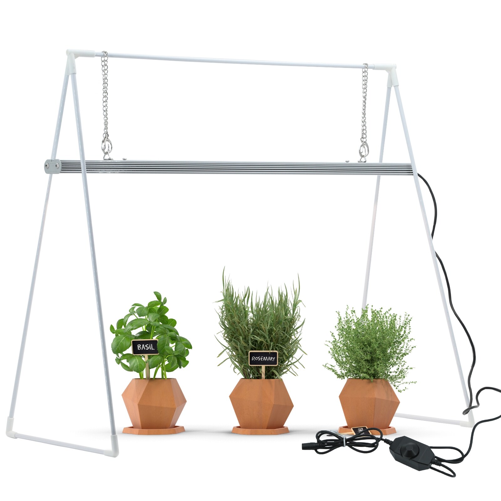 Parus by Venso Grow Light Duo mit Stativ LED Pflanzenlampe Vollspektrum 20W Anzuchtlampe LED Pflanzenleuchte für Gemüse, Kräuter und Blühpflanzen, Venso Ecosolutions, Wachstumslampe für Pflanzen | 07350067690366