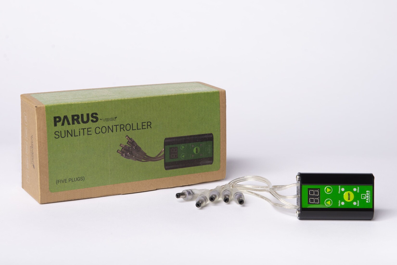 Parus by Venso SUNLiTE Steuergerät 5-fach , LED Wachstumslampe, Grow Light für Zimmerpflanzen und Grünpflanzen