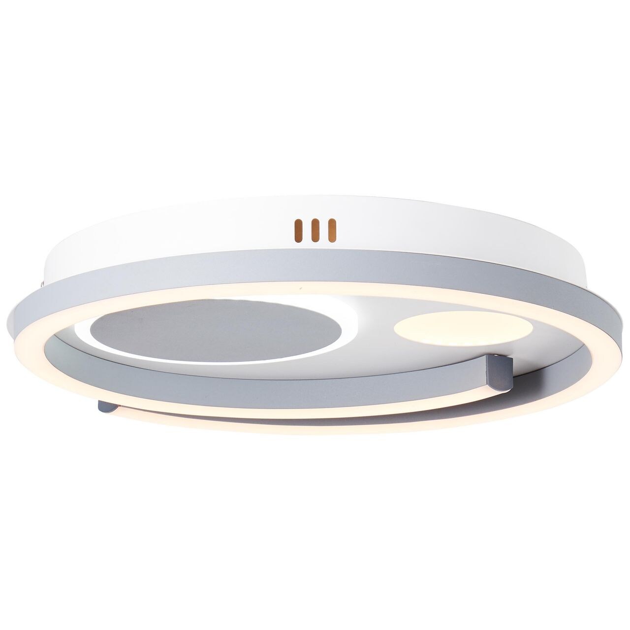 BRILLIANT Lampe, Thekla LED Deckenleuchte 40x40cm weiß/schwarz, 1x LED integriert, 32W LED integriert, (3500lm, 3000-6000K), Mit Fernbedienung dimmbar | 04004353390715