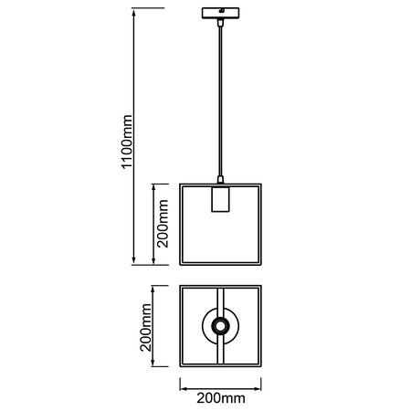 BRILLIANT Lampe, Arica kürzbar A60, bei 1x E27, Pendelleuchte schwarz/holzfarbend, einstellbar Höhe Kabel 20x20cm 60W, kaufen in online der Netto 