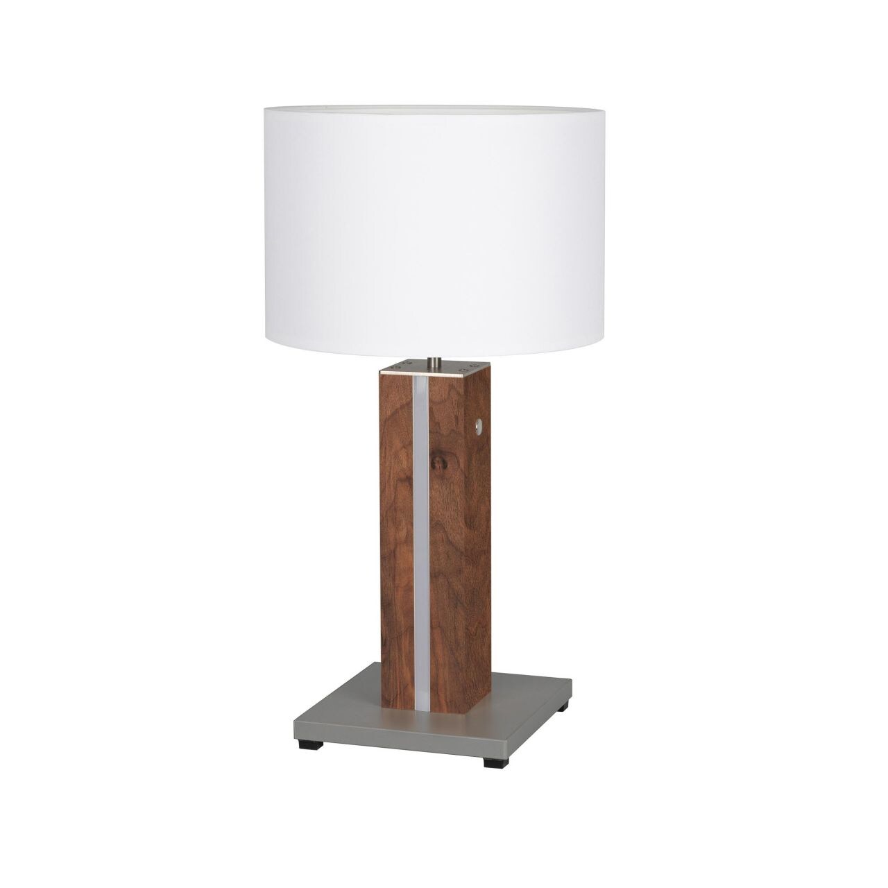 BRILLIANT Lampe, Magnus LED Tischleuchte holz dunkel/wei&szlig;, 1x A60, E27, 25W geeignet f&uuml;r Normallampen, Dekolicht in der Basis mit Schnurzwischenschalter - Bild 1