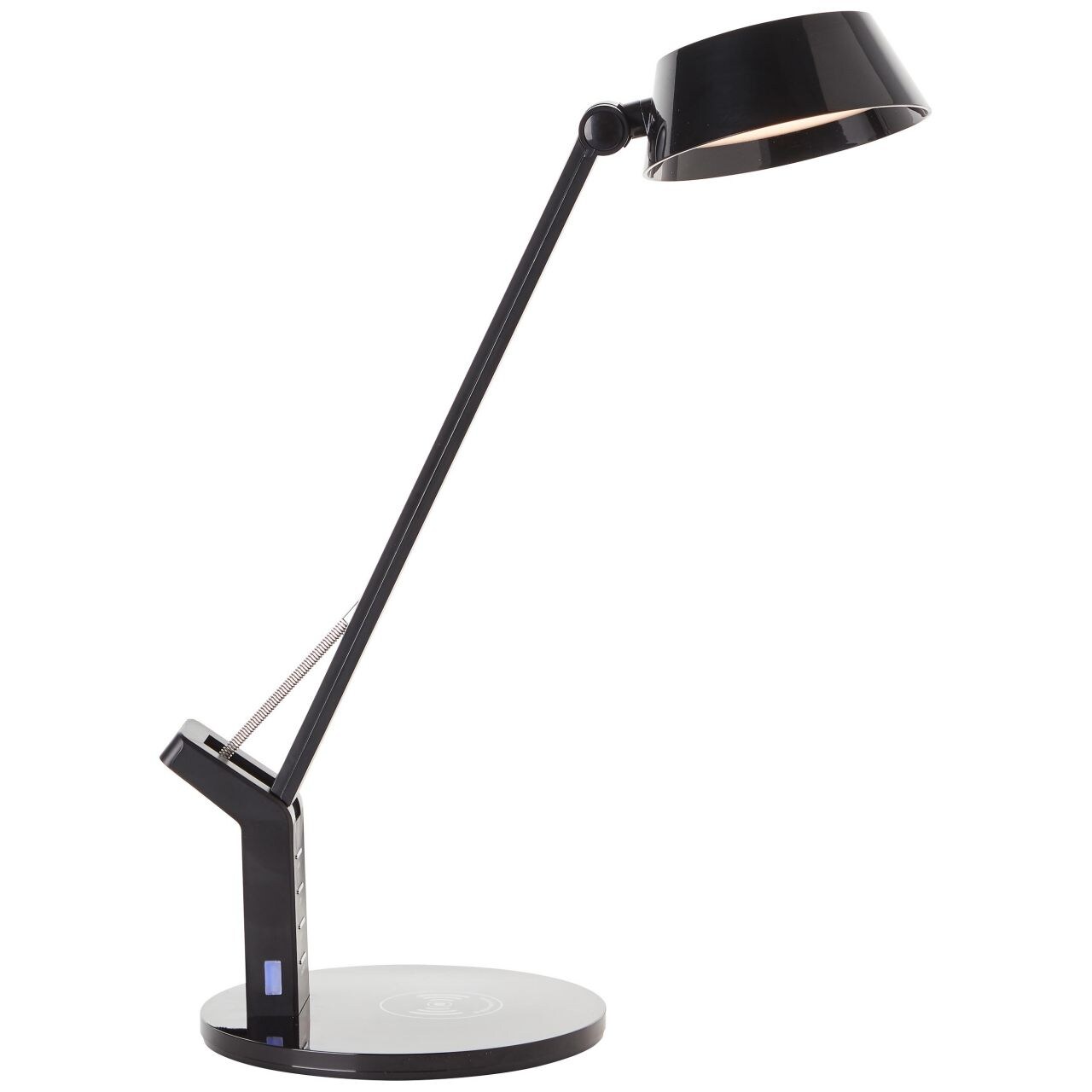BRILLIANT Lampe, Kaila LED Tischleuchte mit Induktionsladeschale schwarz, 1x LED integriert, 8W LED integriert, (710lm, 3100-6100K), Kabelloses Aufladen von mobilen Geräten | 04004353394331