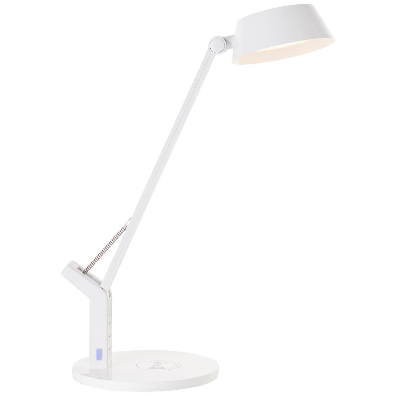 BRILLIANT Lampe, Kaila LED Tischleuchte mit Induktionsladeschale weiß, 1x LED integriert, 8W LED integriert, (710lm, 3100-6100K), Kabelloses Aufladen von mobilen Geräten | 04004353394348
