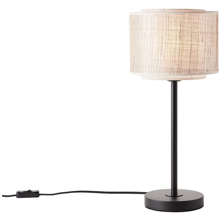 BRILLIANT Lampe, Odar Tischleuchte schwarz/beige, 1x A60, E27, 42W, Mit  Schnurzwischenschalter online kaufen bei Netto