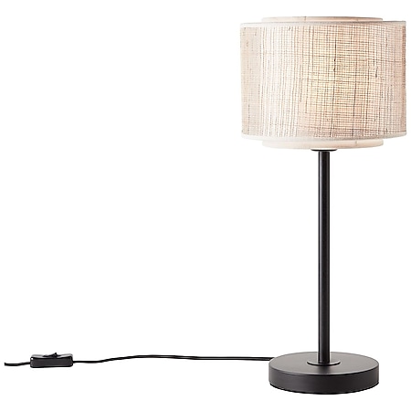 BRILLIANT Lampe, Odar Tischleuchte schwarz/beige, 1x A60, E27, 42W, Mit  Schnurzwischenschalter online kaufen bei Netto