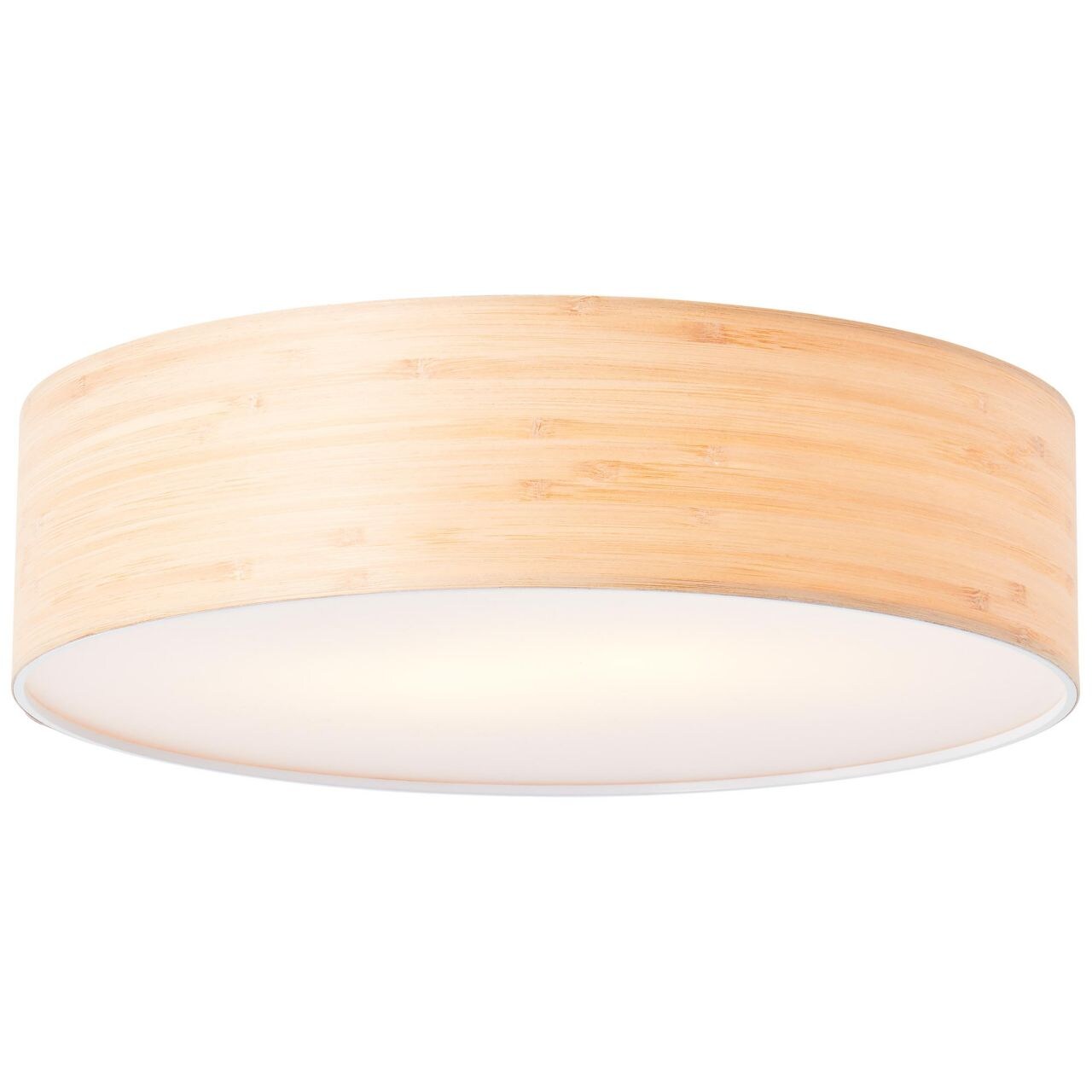 BRILLIANT Lampe, Romm Deckenleuchte 38cm holz hell/wei&szlig;, 2x A60, E27, 33W, F&uuml;r LED-Leuchtmittel geeignet - Bild 1