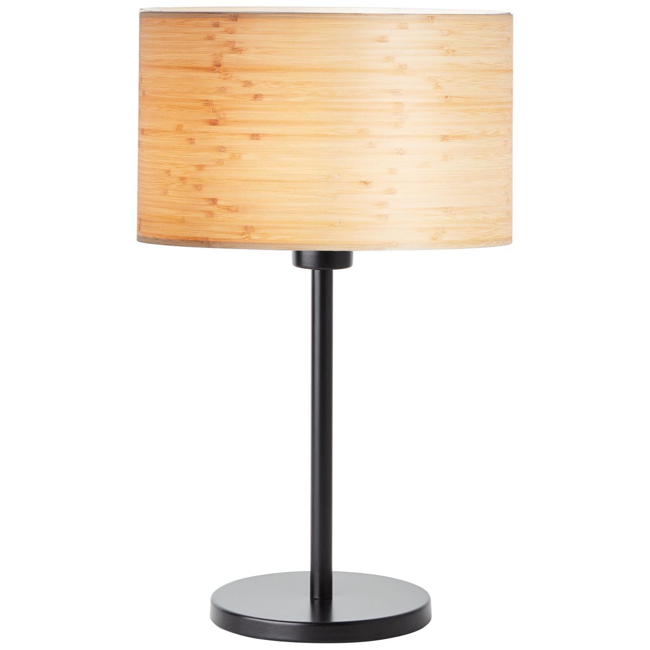 BRILLIANT Lampe, Romm Tischleuchte holz hell/schwarz, 1x A60, E27, 52W, Mit Schnurzwischenschalter - Bild 1