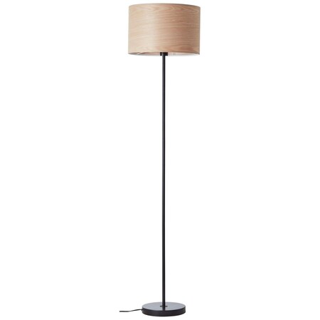 BRILLIANT Lampe, Romm Standleuchte 1flg holz hell/schwarz, 1x A60, E27, 52W,  Mit Fußschalter online kaufen bei Netto