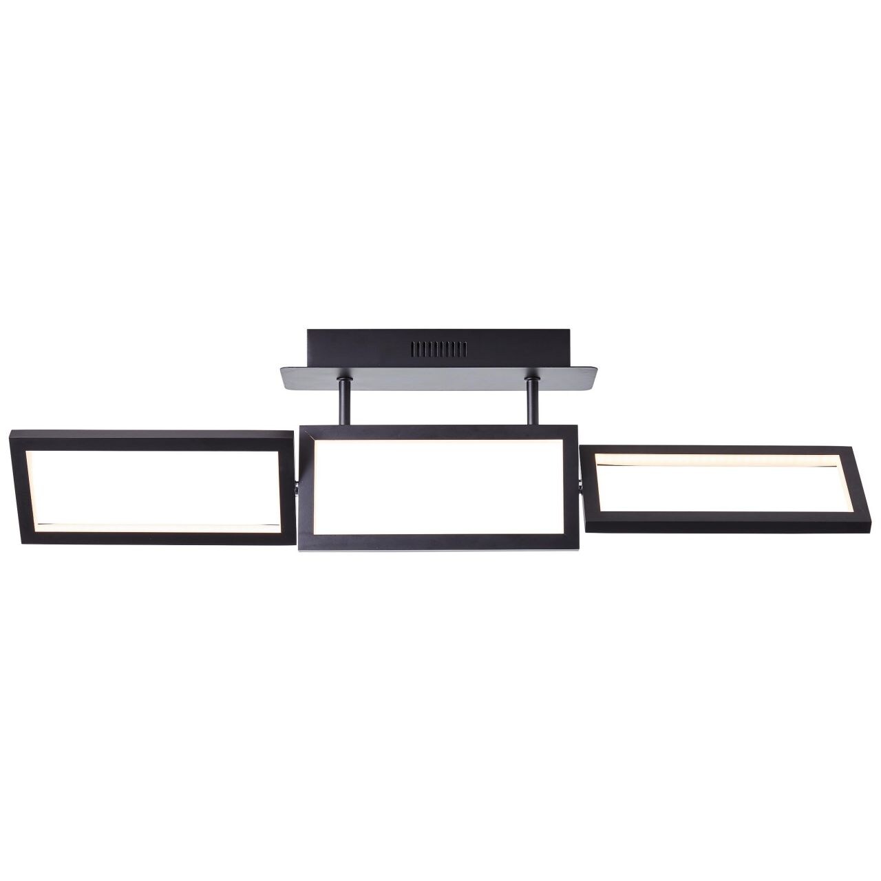BRILLIANT Lampe, Ranut LED Deckenleuchte 3flg schwarz, 3x LED integriert, 11.3W LED integriert, (1067lm, 3000K), In 3 Stufen &uuml;ber Wandschalter dimmbar - Bild 1