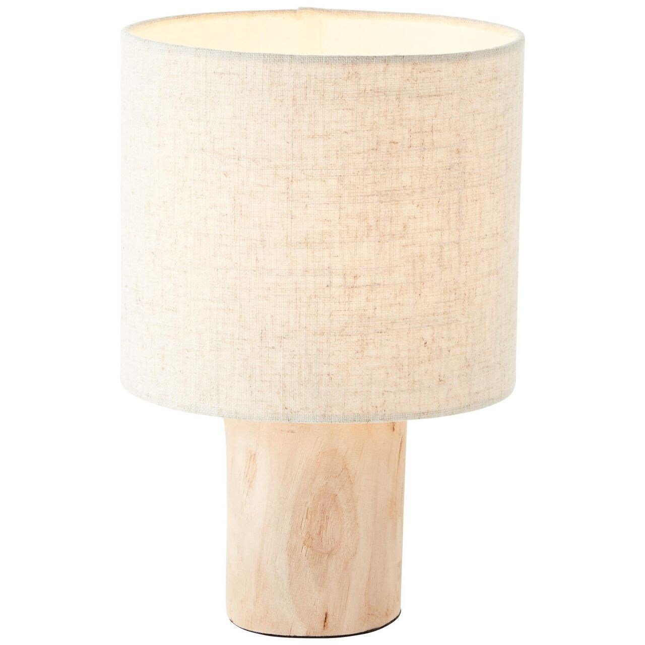 BRILLIANT Lampe, Pia Tischleuchte natur, 1x A60, E27, 40W, Holz aus nachhaltiger Waldwirtschaft (FSC) | 04004353396540