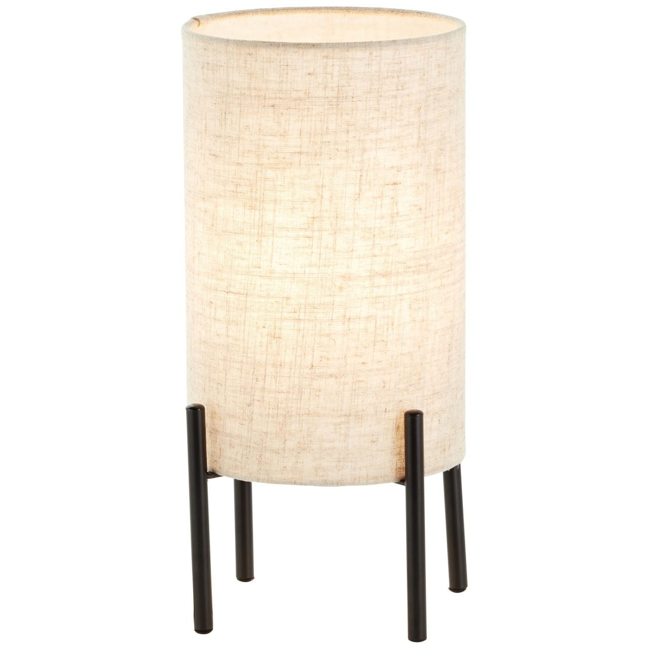 BRILLIANT Lampe, Fairhill Tischleuchte schwarz/natur, 1x A60, E27, 25W, Mit Schnurzwischenschalter - Bild 1