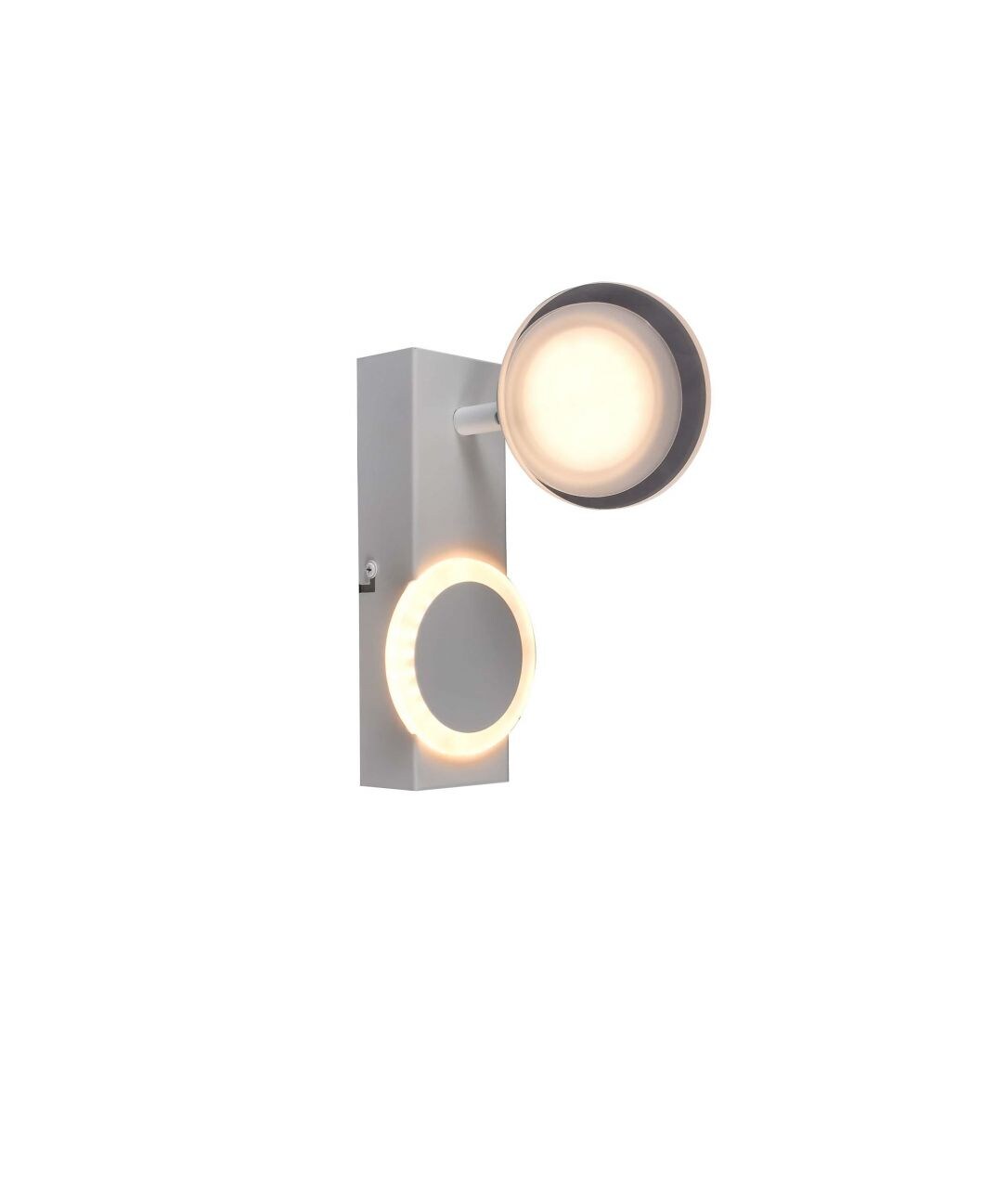 BRILLIANT Lampe, Meriza LED Wandspot weiß, 1x LED integriert, 10W LED integriert, (1200lm, 3000K), Kopf schwenkbar | 04004353396724
