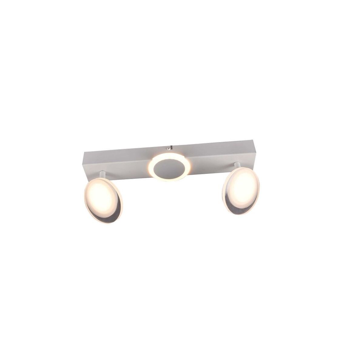 BRILLIANT Lampe, Meriza LED Spotbalken 2flg weiß, 2x LED integriert, 7W LED integriert, (900lm, 3000K), Köpfe schwenkbar