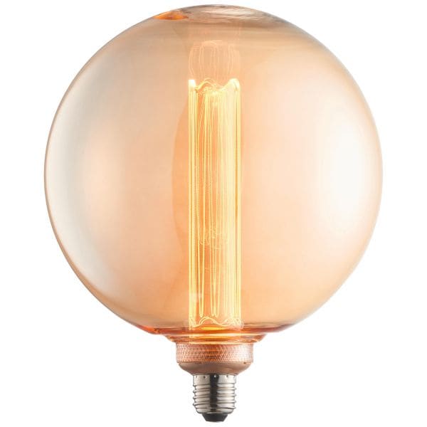 BRILLIANT Lampe | LED-Globelampe G200 XL Filament E27 2,8W 120lm 1800K bernstein | - Bild 1