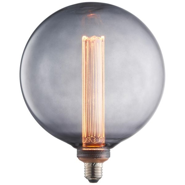 BRILLIANT Lampe | LED-Globelampe G200 XL Filament E27 2,8W 120lm 2000K rauchglas | - Bild 1