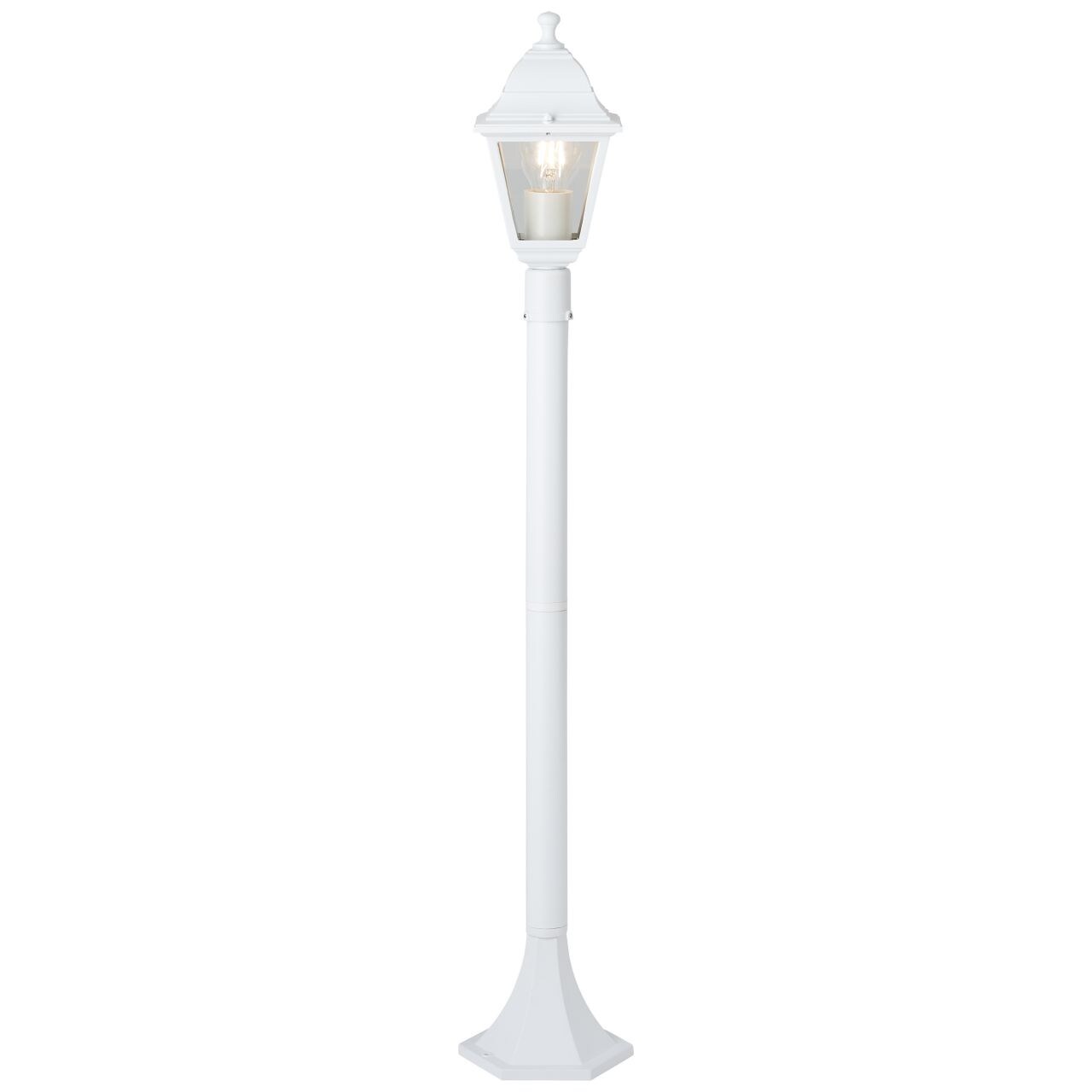 BRILLIANT Nissie Außenstandleuchte 100cm weiß   1x A60, E27, 60W, geeignet für Normallampen (nicht enthalten) | 04004353349454