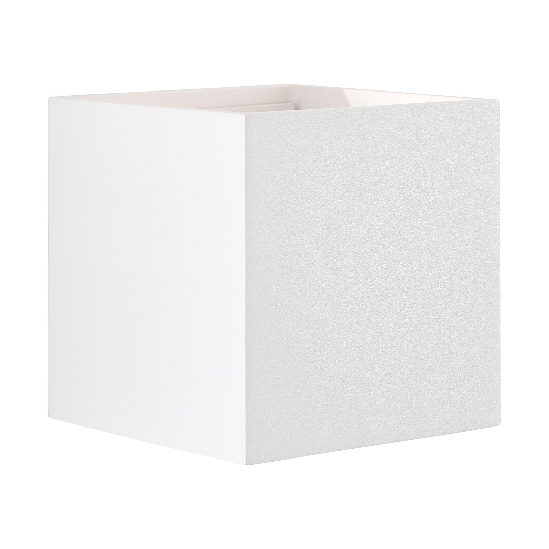 Brilliant Isak LED Außenwandleuchte – Weiß, 6W integriert, 500 Lumen, Warmweiß (3000K), IP54 spritzwassergeschützt, justierbarer Abstrahlwinkel, inkl. Montagematerial | 04004353349270