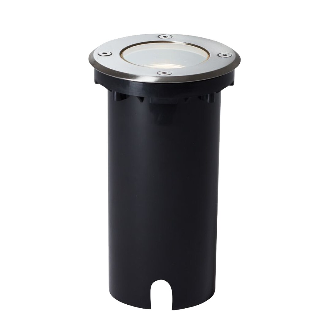 Brilliant Itch Bodenleuchte Außen IP67 – Bodeneinbauleuchte Edelstahl 11 cm für Garten & Einfahrt – GU10 – LED geeignet – Leuchtmittel nicht enthalten – Ø11 cm x 17,5 cm | 04004353364952