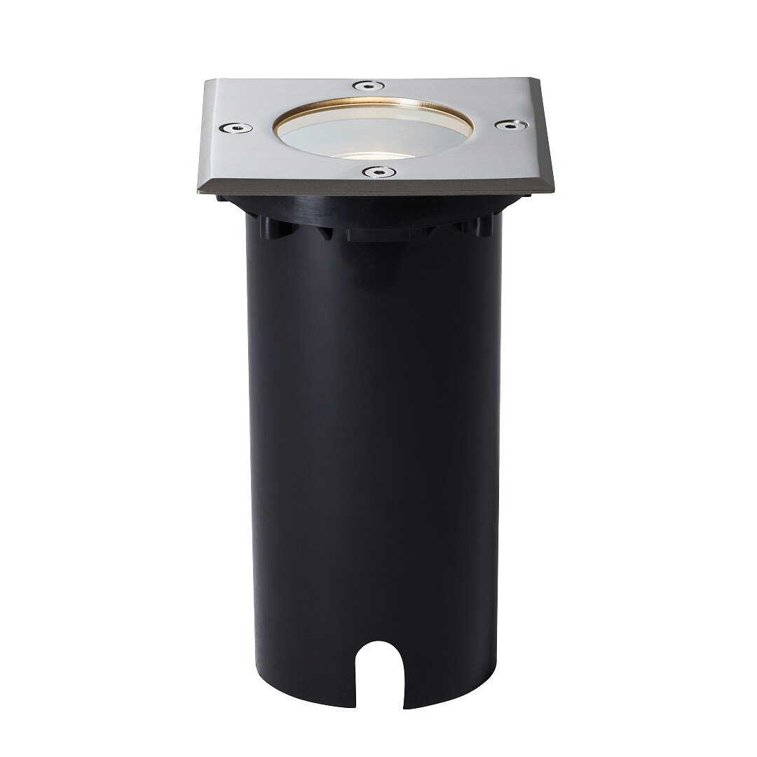 Itch Bodenleuchte Außen IP67 - Bodeneinbauleuchte Edelstahl 11x11cm für Garten & Einfahrt - GU10 - LED geeignet - Leuchtmittel nicht enthalten - 11 x 11cm x 17,5 cm