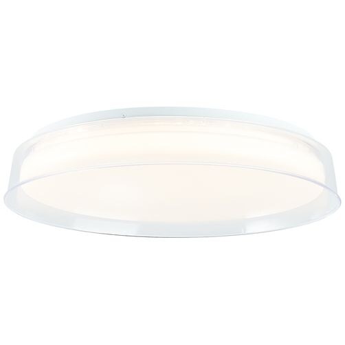 BRILLIANT Leanna LED Deckenleuchte 41cm transparent/wei&szlig; Tuya-App | 1x LED integriert, 24W LED integriert, (Lichtstrom: 2400lm, Lichtfarbe: 3000-6500K) - Bild 1