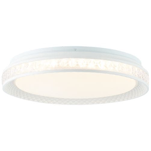BRILLIANT Burlie LED Deckenleuchte 39cm transparent/wei&szlig; Tuya-App | 1x LED integriert, 24W LED integriert, (Lichtstrom: 2400lm, Lichtfarbe: 3000-6500K) - Bild 1