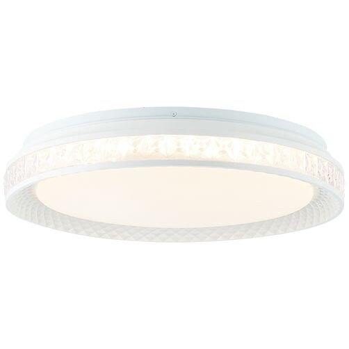 BRILLIANT Burlie LED Deckenleuchte 39cm transparent/weiß Tuya-App   1x LED integriert, 24W LED integriert, (Lichtstrom: 