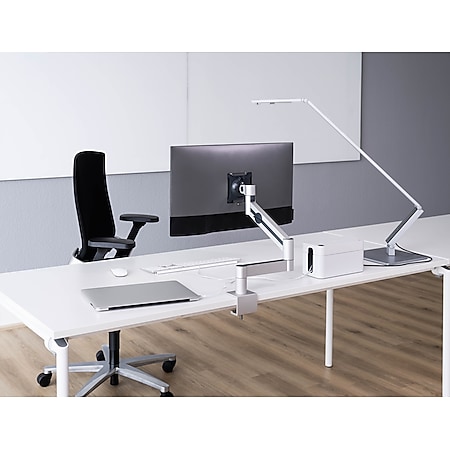 Durable 508323 Monitor Halterung Pro mit Tischklemme, flexibler