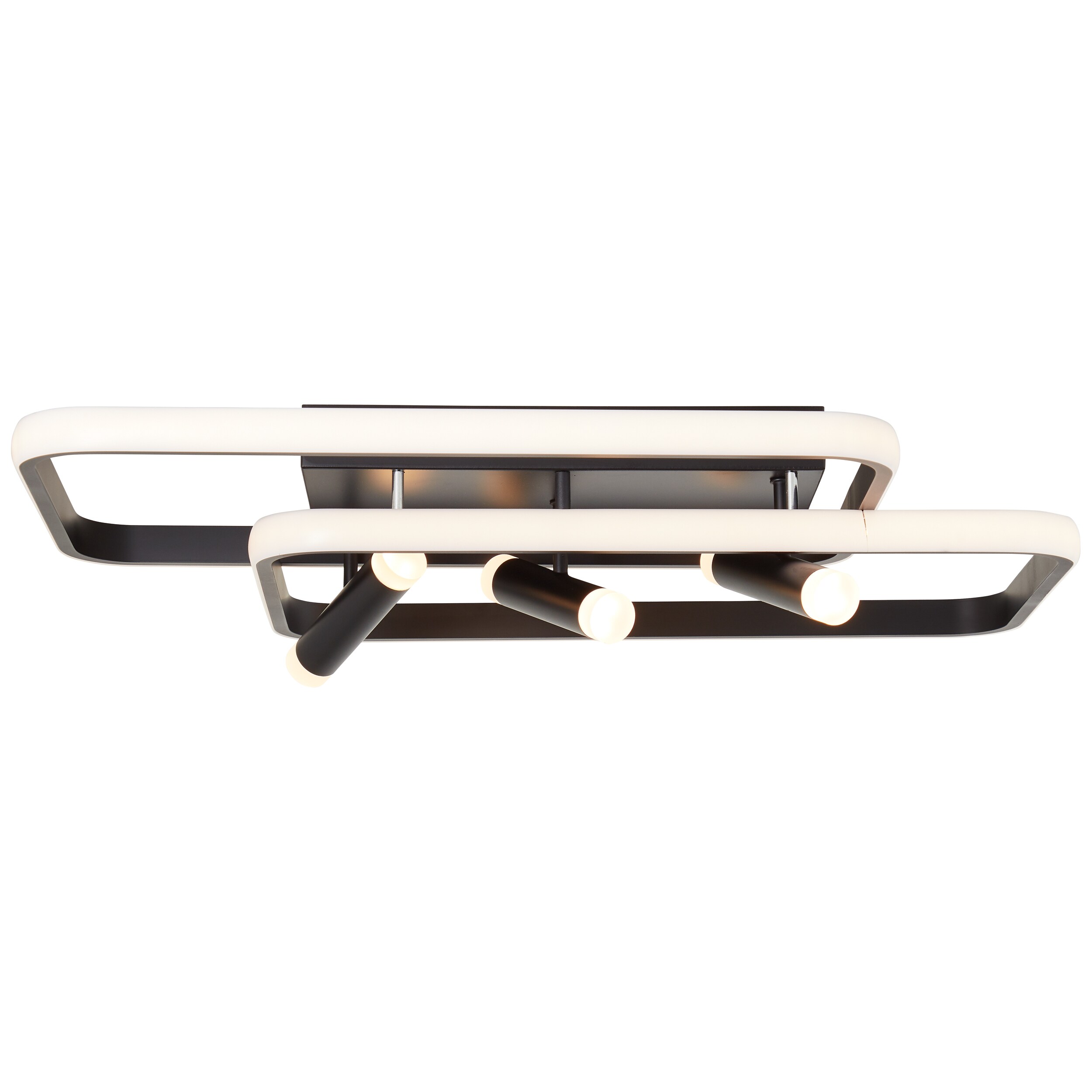 Brilliant Dalida LED Deckenleuchte 66x45cm schwarz, Metall/Kunststoff, 1x 54 W LED integriert, (Lichtstrom: 7600lm, Lichtfarbe: 3000-6500K) - Bild 1