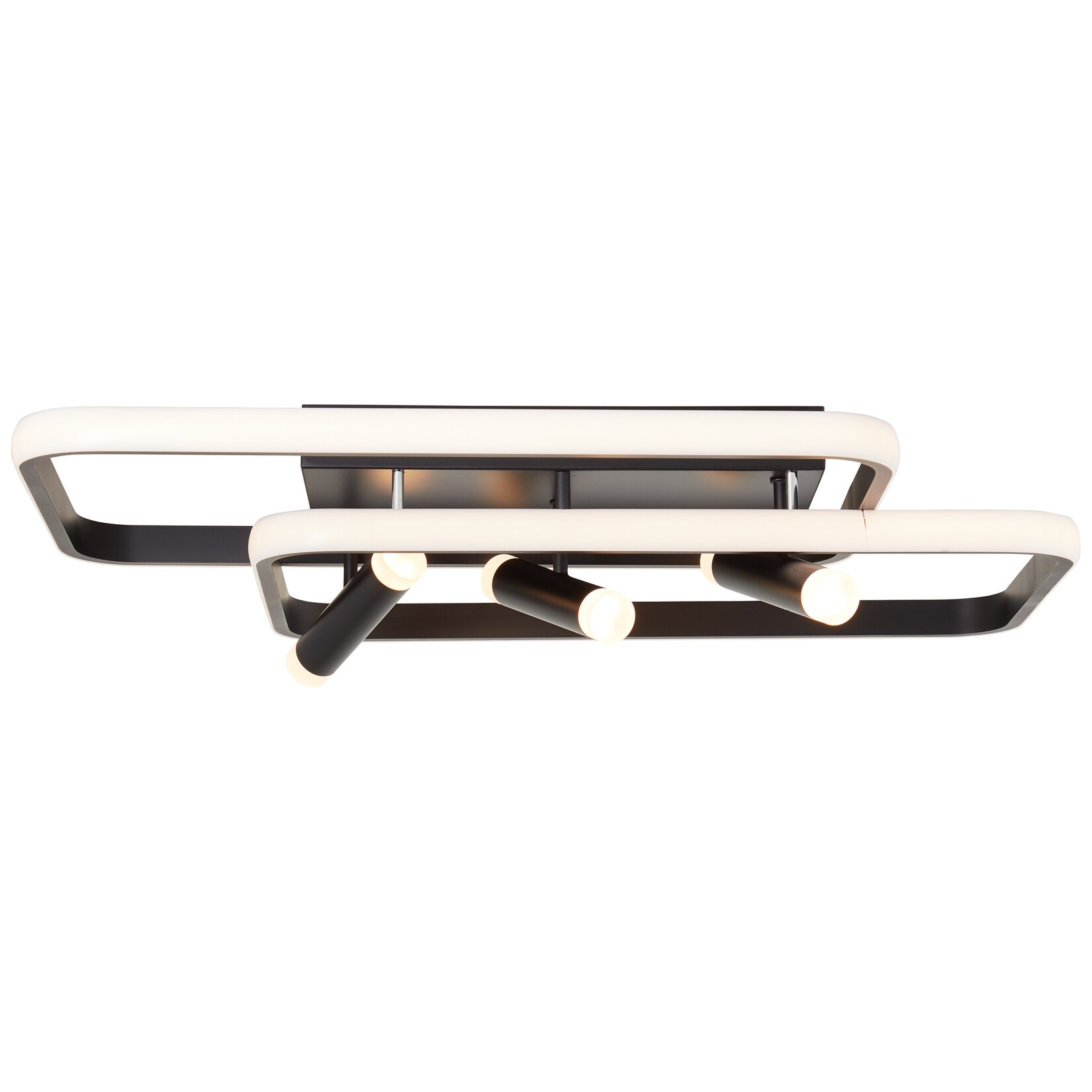 Brilliant Dalida LED Deckenleuchte 66x45cm schwarz, Metall/Kunststoff, 1x 54 W LED integriert, (Lichtstrom: 7600lm, Lichtfarbe: 3000-6500K) | 04004353397486