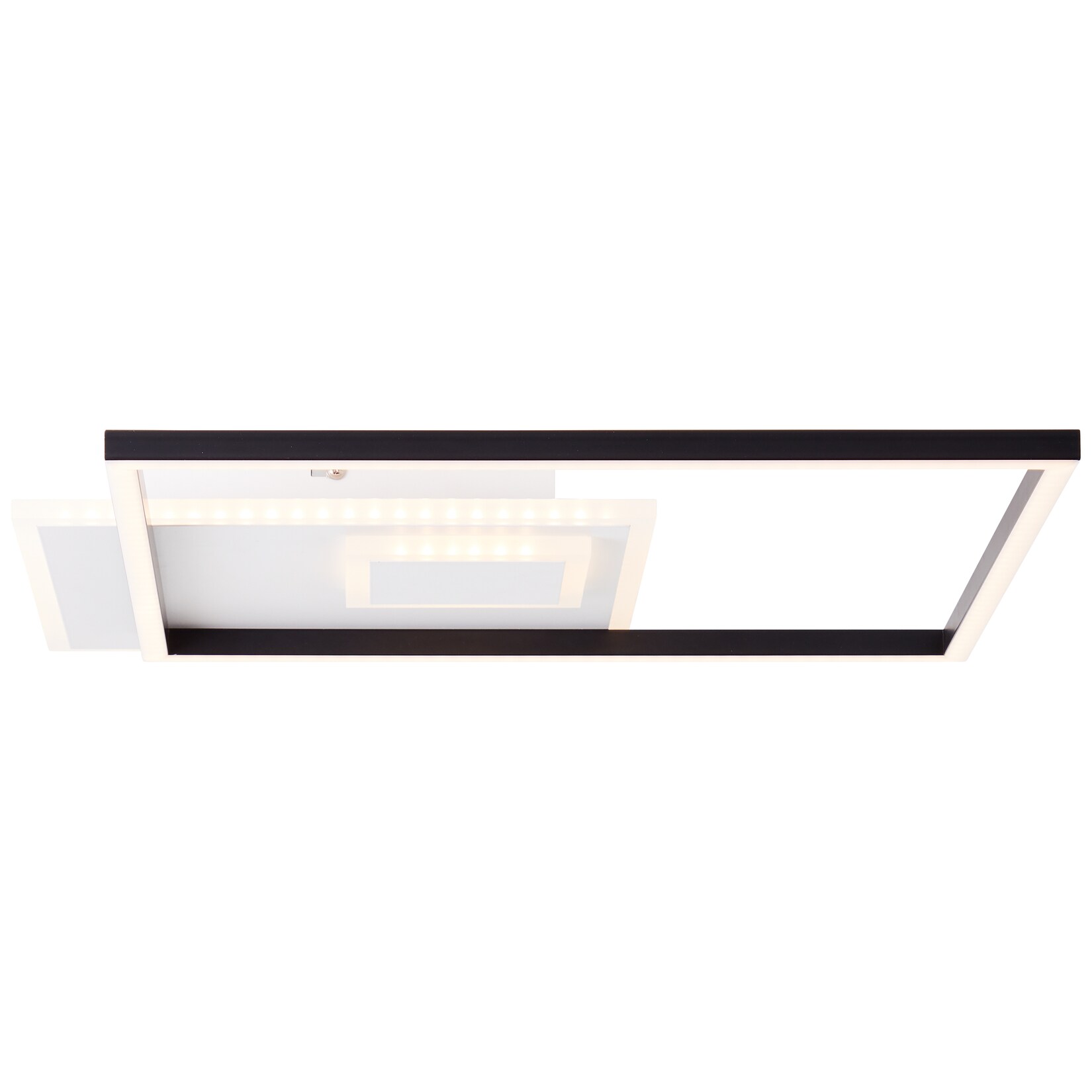 Brilliant Iorgo LED Deckenaufbau-Paneel 44x44cm schwarz/weiß, Metall/Kunststoff, 1x LED integriert, 40 W , (Lichtstrom: 4300lm, Lichtfarbe: 3000K) | 04004353411250