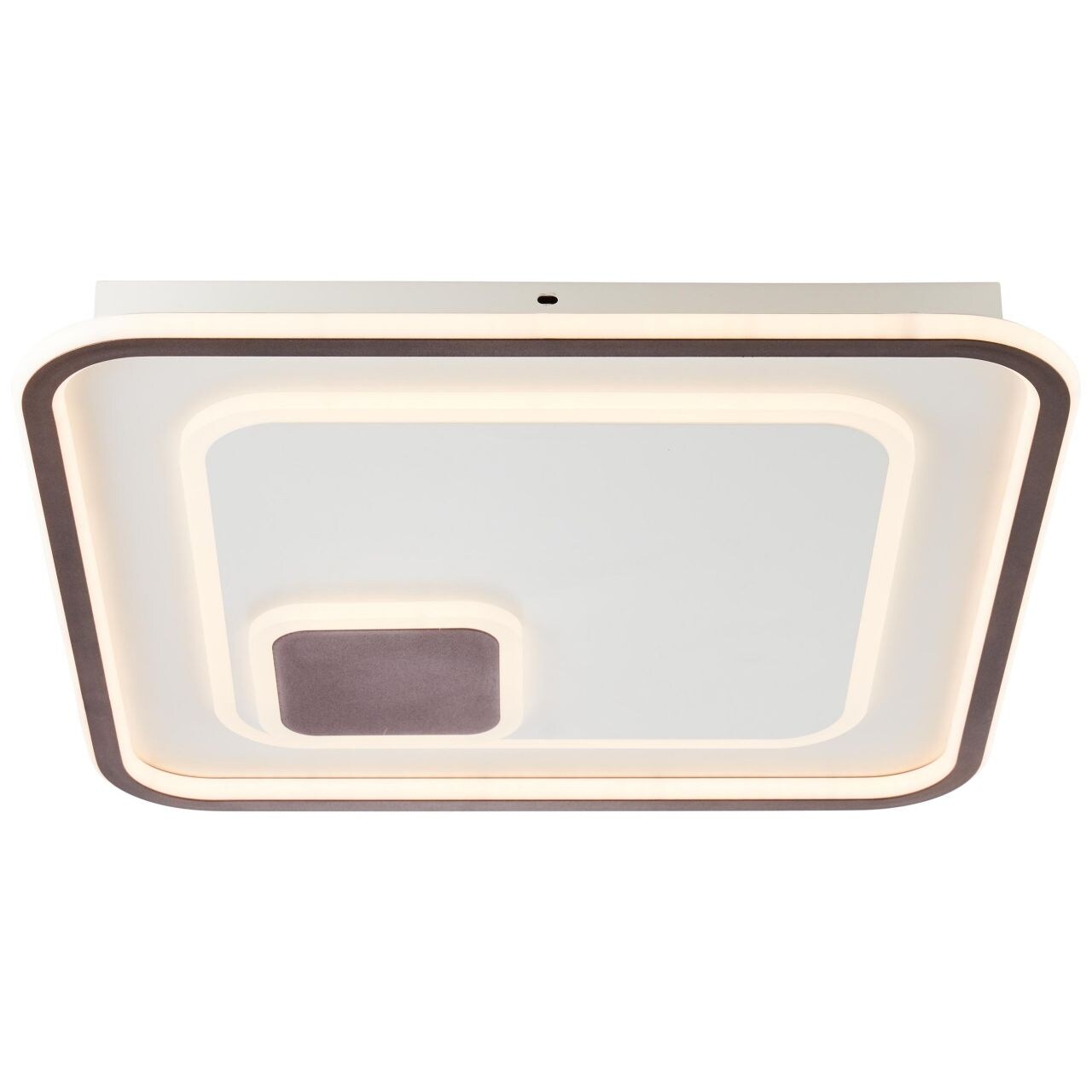 BRILLIANT Argulon Wand- und Deckenleuchte 50x50cm wei&szlig;/kaffee Innenleuchten,Deckenleuchten,-dekorativ | 1x 55W LED integriert, (Lichtstrom: 7607lm, Lichtfarbe: 3000-6000K) | B | Stufenlos dimmbar - Bild 1