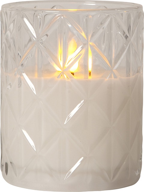 Star Trading LED Kerze Flamme Romb, wei&szlig;, 10x12,5xm - Bild 1