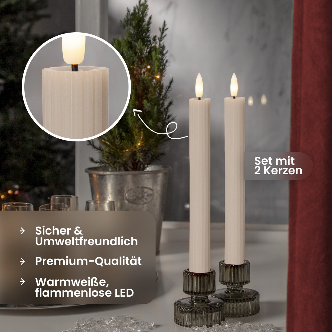 Star LED Kerzen Set (2 Stück)