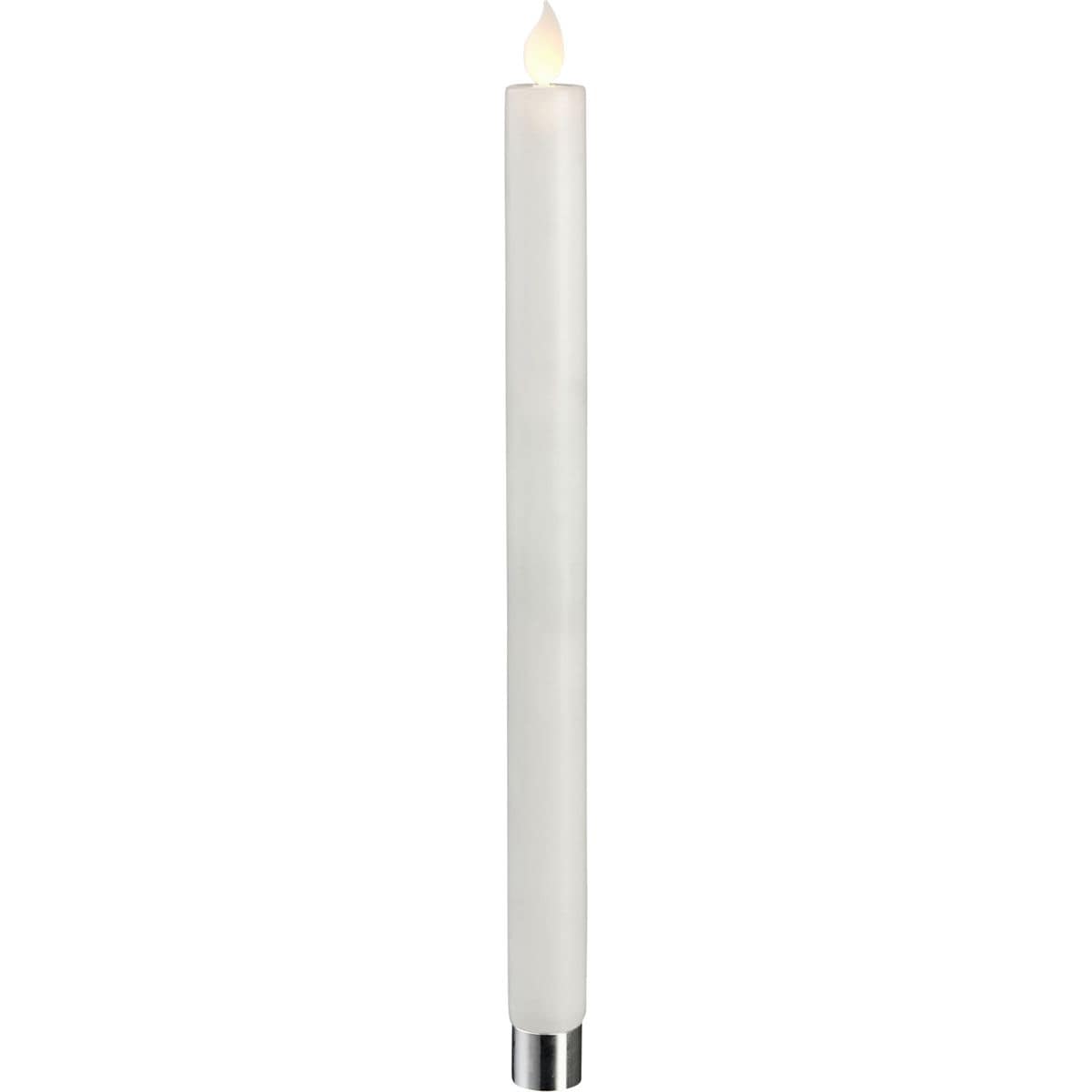 Star Trading LED Stabkerze M-Twinkle 2er-Set, wei&szlig;, 30cm - Bild 1