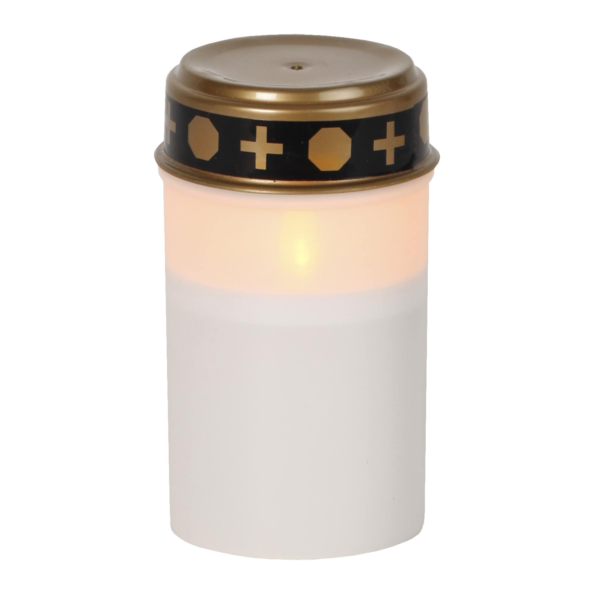 Star Trading LED Grablicht mit Timer | Grabkerzen LED mit Batterie | Grabkerze LED | Grablicht LED | Grablichter LED mit Timer | Grabkerzen wei&szlig; | LED Grabkerzen Outdoor | Grablampe Grablicht | LED Kerzen wei&szlig; - Bild 1