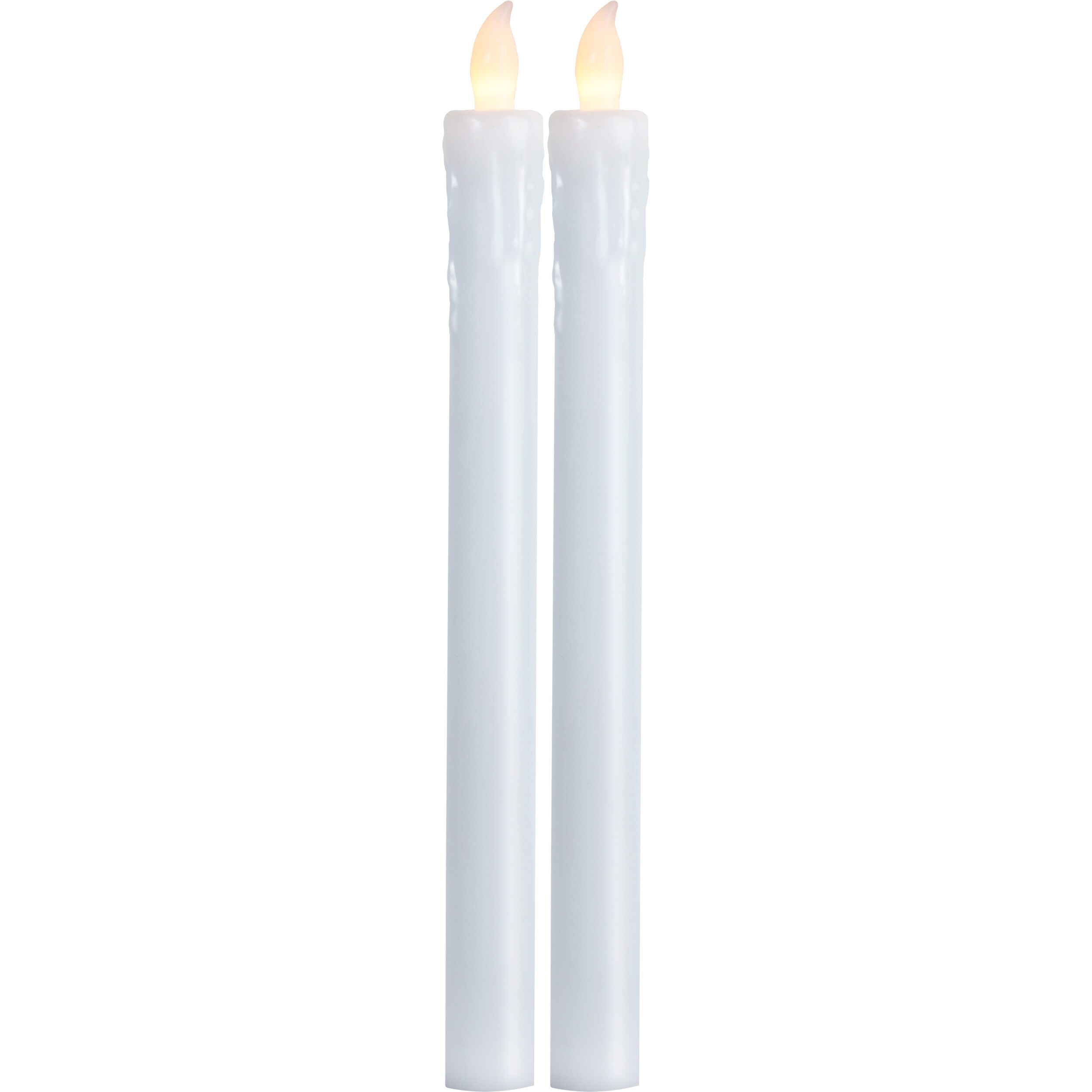 Star Trading LED Stabkerze Presse 2er-Set, wei&szlig;, 25cm - Bild 1
