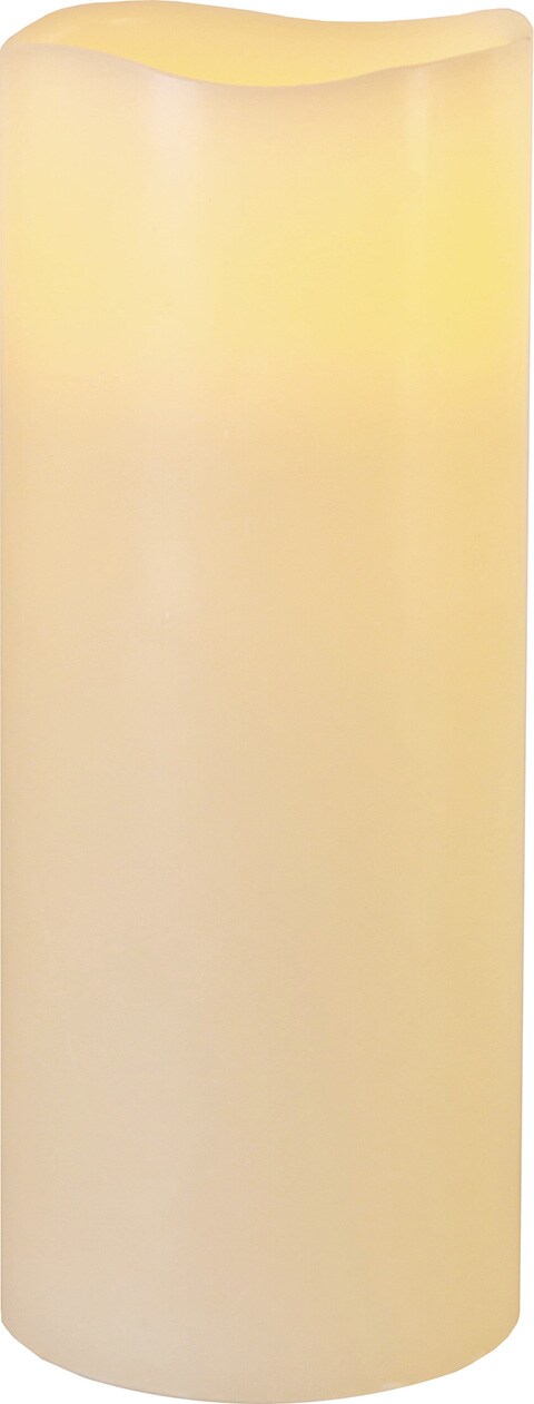 Star Trading LED Echtwachs Kerze 'Big' Flammenlose Stumpenkerze Innendekoration Flackereffekt Timerfunktion Deko - Bild 1